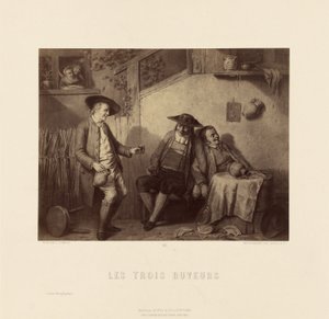 "Los tres bebedores" de L. Somers de Goupil and Cie.