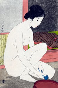 Mujer después del baño por Goyo Hashiguchi de Goyo Hashiguchi