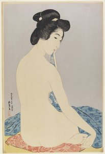 Mujer después del baño, julio de 1920 de Goyo Hashiguchi