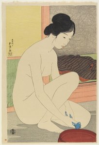 Mujer en el Baño, Octubre 1915 de Goyo Hashiguchi