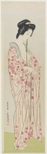 Mujer en ropa interior de kimono, mayo de 1920 de Goyo Hashiguchi