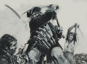 Barbanegra (gouache sobre papel)