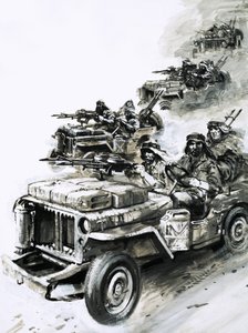 David Stirling lidera los "Asaltantes de Stirling" contra las fuerzas aéreas alemanas e italianas en el norte de África.