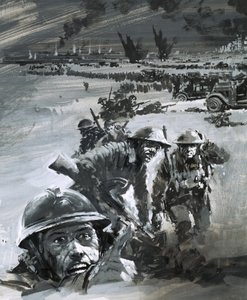 Escena de guerra de Dunkerque