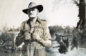 El General Bill Slim, que lideró la victoria contra los japoneses en Birmania