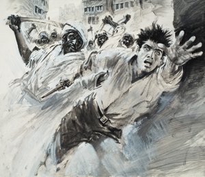 William Robinson, Un viajero americano (gouache sobre papel)