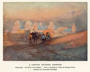 Una caravana entrando en Kairouan