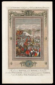 La famosa Batalla del Boyne en Irlanda, 1690