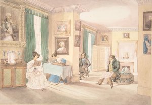 Un interior en Hatton, Warwickshire de Granddaughters of Dr. Samuel Parr.