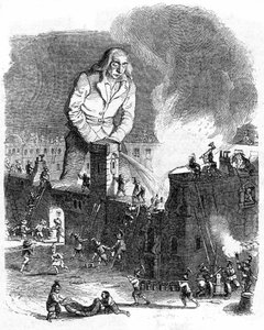 Ilustración de "Los viajes de Gulliver" de Jonathan Swift de Grandville (1803 47)