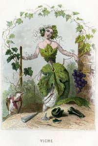 Ilustración para "Les Fleurs Animees de Grandville (1803 47)