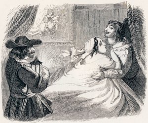 El marido, la esposa y el ladrón - Fábulas de La Fontaine de Grandville