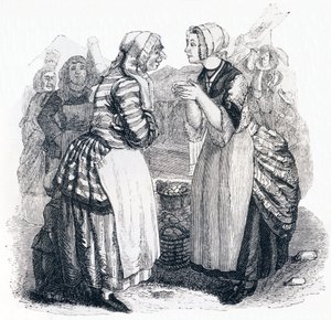 Las mujeres y el secreto - Fábulas de La Fontaine de Grandville