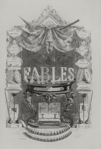 Fábulas de de las Fontaine portada de Grandville