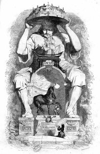 Ilustración de "Los viajes de Gulliver" de Jonathan Swift