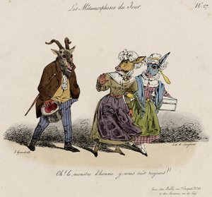 Les Metamorphoses du Jour, No. 27 de Grandville