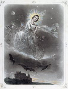 Estrellas: Mujer representando “La estrella vespertina” - por Grandville