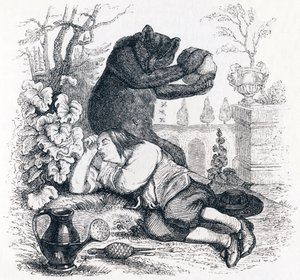 El oso y el amante de los jardines - Fábulas de La Fontaine