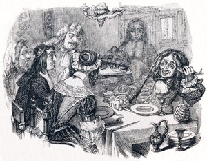 El que ríe y los peces - Fábulas de La Fontaine de Grandville