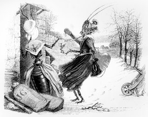 La cigarra y la hormiga, ilustración para 