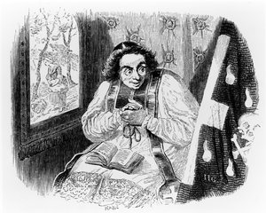 El sacerdote y el cadáver, ilustración para 