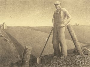 En primavera de Grant Wood