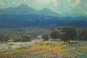 Campo de amapolas de California de Granville Redmond