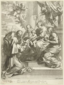Santa Martina a los pies de María de Gérard Edelinck