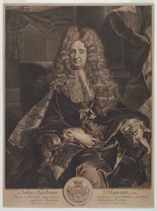 Retrato de Jules-Hardouin Mansart (1646-1708) de Gérard Edelinck