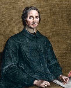Retrato de Nicolas Malebranche (1638-1715), filósofo francés de Gérard Edelinck
