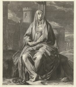 María de luto Mater Dolorosa de Gérard Edelinck