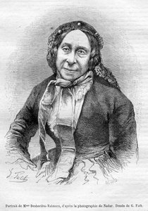 Retrato de Marceline Desbordes Valmore de «Gérard» d’après Georges Fath d’après Nadar