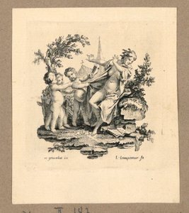 Una mujer desenmascarada de Gravelot