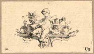 Niño como jardinero de Gravelot