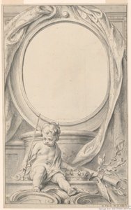 Diseño para el marco que rodea el retrato de William Russell, primer duque de Bedford