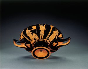 Kylix de figuras rojas del Ático, c.470 a.C.