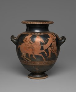 Estamno de figuras rojas ático, 440-430 a.C. de Greek