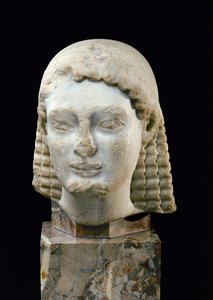 Cabeza de un Kouros, de Atenas, c.510 a.C.