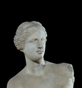Cabeza de la Venus de Milo, c.100 a.C. (detalle)