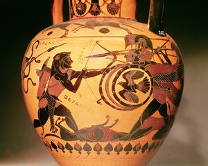 Heracles luchando contra Gerión