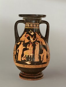 Pelike de figuras rojas, c.350 a.C. (cerámica)