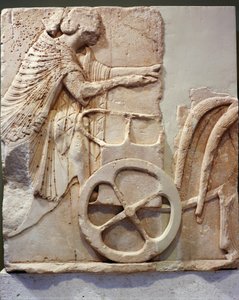 Relieve de un corredor en su carro, 520 a.C. de Greek