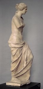 Venus de Milo, vista lateral, período helenístico griego, c.100-130 a.C.
