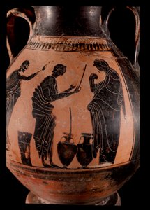 Vendedor de aceite (vaso de terracota) de Greek