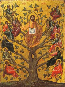 Cristo la Vid Verdadera (icono) de Greek School
