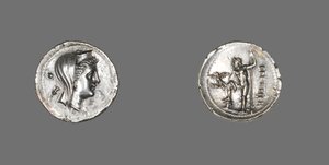 Dracma que representa a la Ninfa Anfitrite, 216-203 a.C. de Greek School