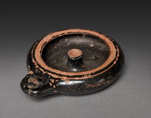 Lámpara de aceite, siglo V a.C. (cerámica)