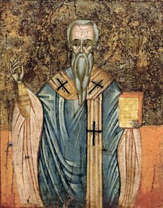 San Cirilo de Alejandría (c.376-444), icono de Greek School
