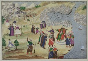 La caída predicha de Constantinopla, de la Historia Pictórica de la Guerra de Independencia Griega de Greek School