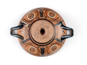 Vasija, copa de ojo de Greek School
